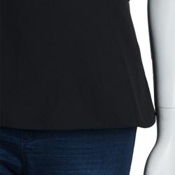مملوكة مسبقًا Boss by Hugo Boss Black Iparela Peplum Top L