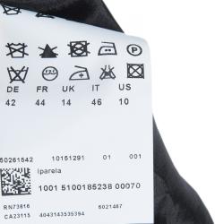 مملوكة مسبقًا Boss by Hugo Boss Black Iparela Peplum Top L