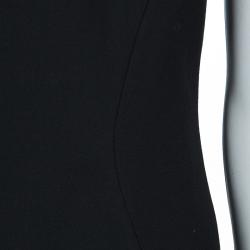 مملوكة مسبقًا فستان بوس باي هوغو بوس دامارتا أسود بأكمام قصيرة M