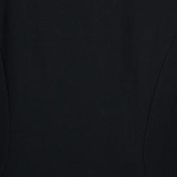 مملوكة مسبقًا فستان بوس باي هوغو بوس دامارتا أسود بأكمام قصيرة M