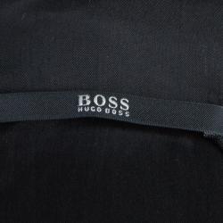 مملوكة مسبقًا فستان بوس باي هوغو بوس دامارتا أسود بأكمام قصيرة M