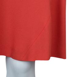 Pre Owned Boss by Hugo Boss Red Lace Detail Sleeveless Dress M