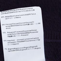 Pre Owned بلوفر بوس باي هوغو بوس بنفسجي لامع بأكمام M