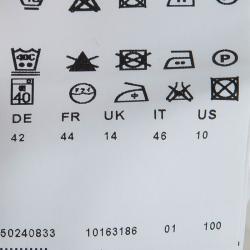 مملوكة مسبقًا قميص بوس باي هوغو بوس بانو بأزرار أمامية قطن أبيض L