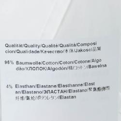 مملوكة مسبقًا قميص بوس باي هوغو بوس بانو بأزرار أمامية قطن أبيض L