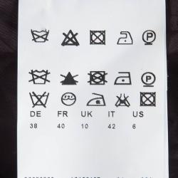 مملوكة مسبقًا Boss By Hugo Boss Purple Textured Vilori Pencil Skirt M