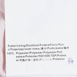 مملوكة مسبقًا Boss By Hugo Boss Baby Pink Chiffon Jacquard Vuna Skirt L