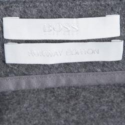 Pre Owned Boss By Hugo Boss Runway Edition Grey Wool Tumena Trousers S