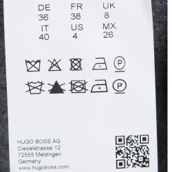 Pre Owned Boss By Hugo Boss Runway Edition Grey Wool Tumena Trousers S