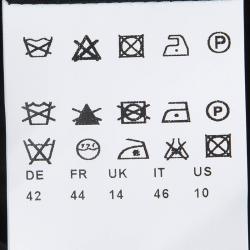 مملوكة مسبقًا Boss By Hugo Boss Black Paneled Viluris Skirt L