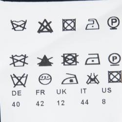 Pre Owned Boss By Hugo Boss Black Lace Panel Verleena Skirt M