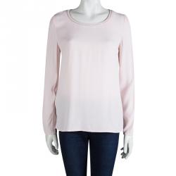 مملوكة مسبقًا توب ايموريلا بوس باي هيوغو بوس أكمام طويله وردي فاتح M