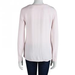 مملوكة مسبقًا توب ايموريلا بوس باي هيوغو بوس أكمام طويله وردي فاتح M