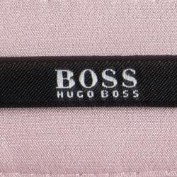 مملوكة مسبقًا Boss By Hugo Boss Baby Pink Chiffon Jacquard Vuna Skirt M