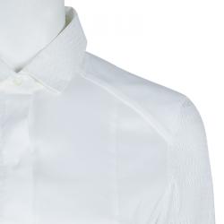 Pre Owned Boss by Hugo Boss White Long Sleeve Blouse S