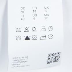 Pre Owned Boss by Hugo Boss White Long Sleeve Blouse S