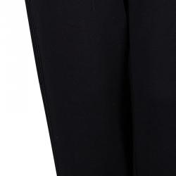 Pre Owned Boss By Hugo Boss Black Terry Cloth Applique Detail Pants L