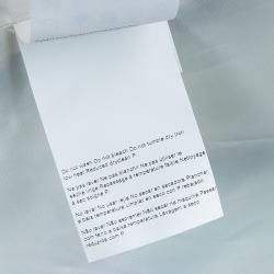 Pre Owned فستان بوس باي هوغو بوس حرير أبيض طباعة متعددة الالوان M