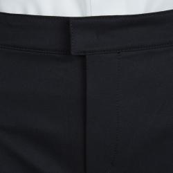 Pre Owned Boss Green By Hugo Boss Black Regular Fit Trousers L