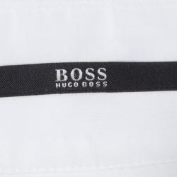 Pre Owned قميص بوس باي هوغو بوس قطن مجسم أبيض S