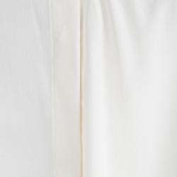 Pre Owned Boss By Hugo Boss Off White Silk Front Drape Detail Bivinia Blouse L