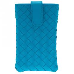 Bottega Veneta Turquoise Intrecciato Phone Case