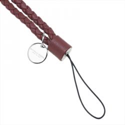Pre Owned Bottega Veneta Brown Phone Strap