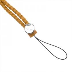 Pre Owned Bottega Veneta Orange Phone Strap