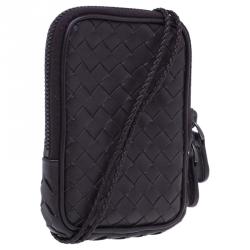 Bottega Veneta Brown Intrecciato High Tech Holder