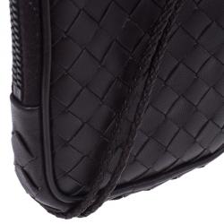 Bottega Veneta Brown Intrecciato High Tech Holder