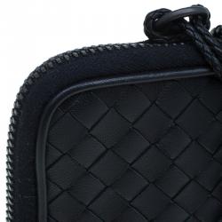 Bottega Veneta Black Intrecciato High Tech Holder
