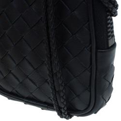 Bottega Veneta Black Intrecciato High Tech Holder