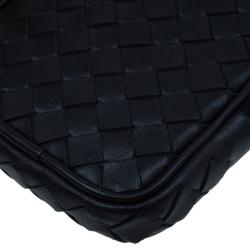 Bottega Veneta Black Intrecciato High Tech Holder