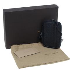 Bottega Veneta Black Intrecciato High Tech Holder
