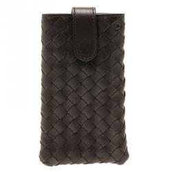 Bottega Veneta Brown Intrecciato Nappa iPhone 5 Case