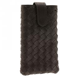 Bottega Veneta Brown Intrecciato Nappa iPhone 5 Case