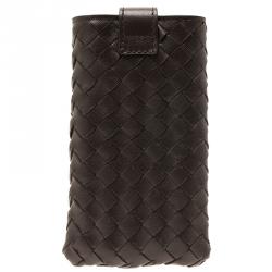 Bottega Veneta Brown Intrecciato Nappa iPhone 5 Case