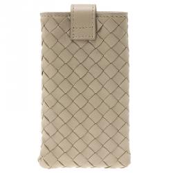 Bottega Veneta Beige Intrecciato Nappa iPhone 5 Case