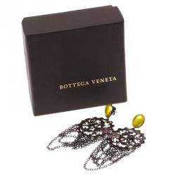 Pre Owned Bottega Veneta Ingranaggi Silver Earrings