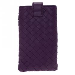 Bottega Veneta Purple Intrecciato Nappa iPhone 5 Case