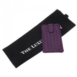 Bottega Veneta Purple Intrecciato Nappa iPhone 5 Case