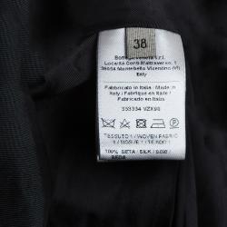 مملوكة مسبقًا Bottega Veneta Purple Chrysanthemum Print Silk Bandeau Dress S