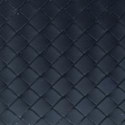 Pre Owned محفظة بوتيغا فينيتا طية ثنائية كلبس نقود جلد إنترشياتو سوداء