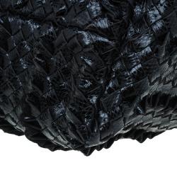 Pre Owned حقيبة يد بوتيغا فينيتا ليدو جلد سمك الراي مجدول متوسطة