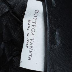 Pre Owned حقيبة يد بوتيغا فينيتا ليدو جلد سمك الراي مجدول متوسطة