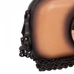 Pre Owned Bottega Veneta Bi Color Calf Sphere Palazzo Knot Clutch