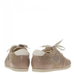 مملوكة مسبقًا حذاء رياضي بوتيغيا فينيتا باترفلاي سويدي بيج وجلد مقاس 41