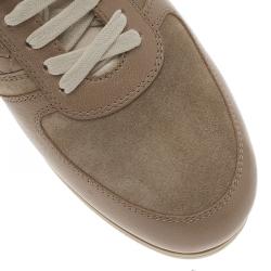 مملوكة مسبقًا حذاء رياضي بوتيغيا فينيتا باترفلاي سويدي بيج وجلد مقاس 41