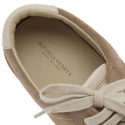 مملوكة مسبقًا حذاء رياضي بوتيغيا فينيتا باترفلاي سويدي بيج وجلد مقاس 41