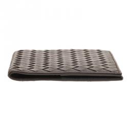 Bottega Veneta Brown Intrecciato Passport Holder